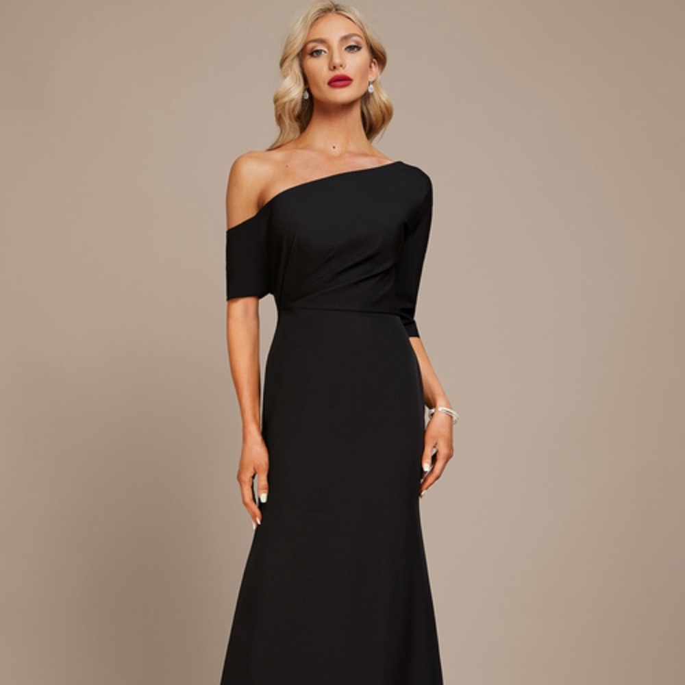 Size 10 Mother of Bride dress Bridesmaid formal one shoulder